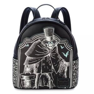 LOUNGEFLY Disney Parks Haunted Mansion Hatbox Ghost Mini Backpack